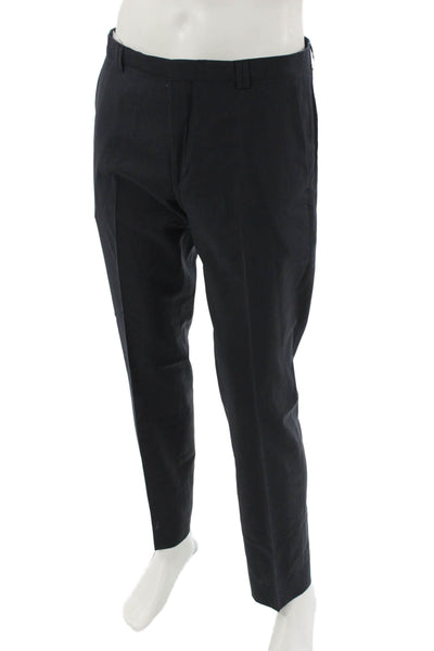 Hugo Hugo Boss Mens Dress Pants Black Virgin Wool Button Size 38