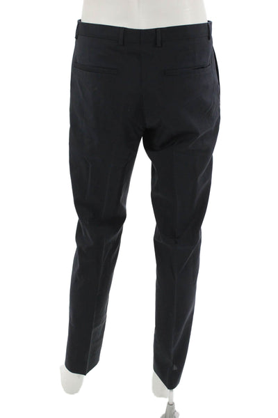 Hugo Hugo Boss Mens Dress Pants Black Virgin Wool Button Size 38