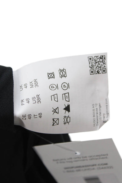 Hugo Hugo Boss Mens Dress Pants Black Virgin Wool Button Size 38