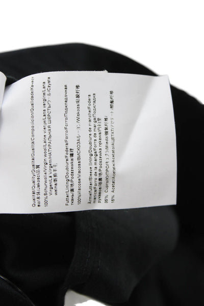 Hugo Hugo Boss Mens Dress Pants Black Virgin Wool Button Size 38