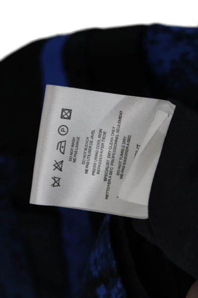 Pringle of Scotland Women Sheath Dress Navy Sleeveless Zip Crewneck Size 4
