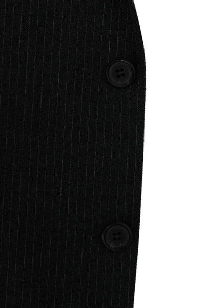Nordstrom Mens Striped Dark Gray Wool Blend Suit Jacket Button Size 38