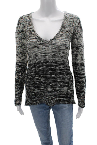 Michael Stars Unisex Black V Neck Pullover Sweater 100% Acrylic Size XS