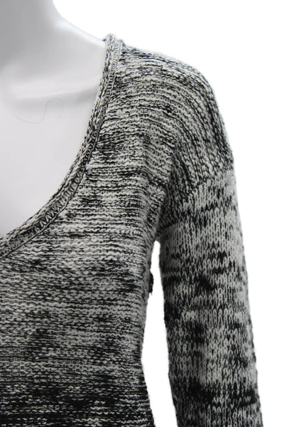 Michael Stars Unisex Black V Neck Pullover Sweater 100% Acrylic Size XS