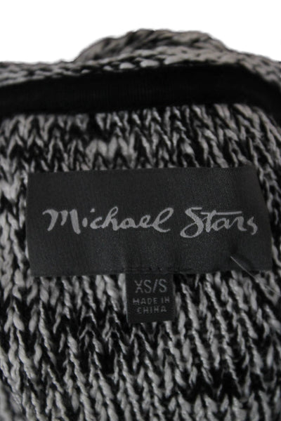 Michael Stars Unisex Black V Neck Pullover Sweater 100% Acrylic Size XS