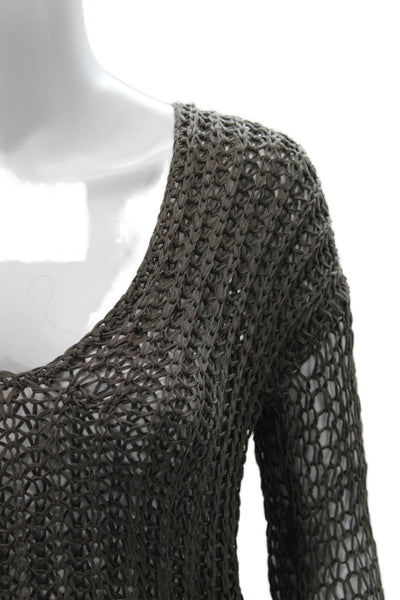 Helmut Lang Unisex Dark Gray V Neck Pullover Sweater Size PP
