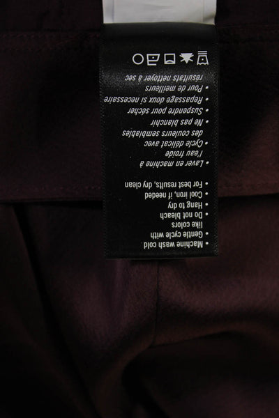Paige Womens Dress Pants Brown Polyester Hook & Eye Solid Fall Size 10