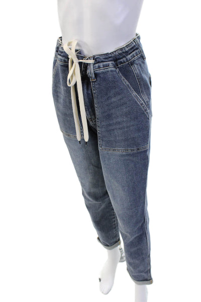Judy Blue Womens Boyfriend Paperbag High Rise Blue Jeans Size 29