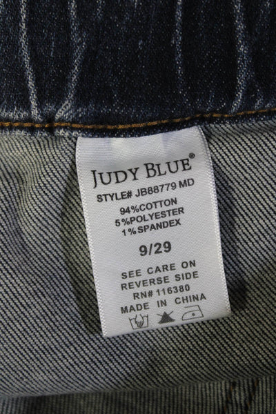 Judy Blue Womens Boyfriend Paperbag High Rise Blue Jeans Size 29