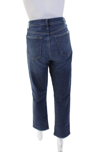 Joes Women Ankle Cropped Dark Blue Jeans High Rise Inseam 28 Size 30