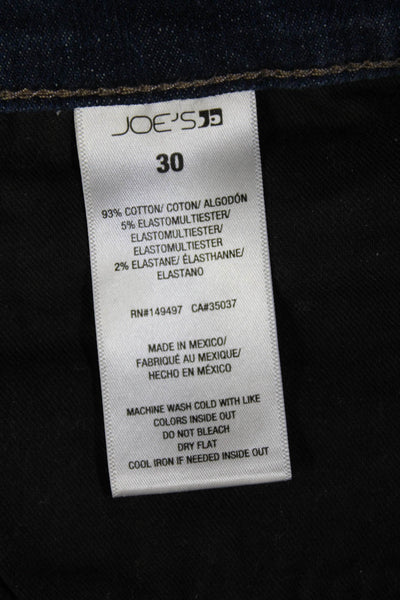 Joes Women Ankle Cropped Dark Blue Jeans High Rise Inseam 28 Size 30