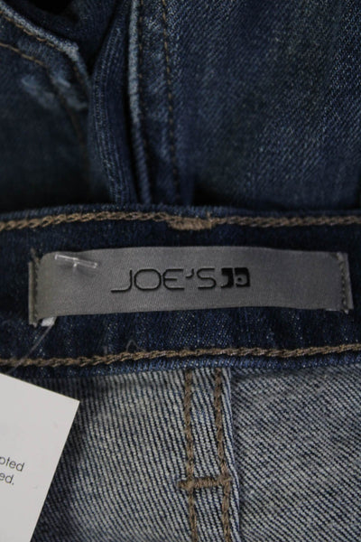 Joes Women Ankle Cropped Dark Blue Jeans High Rise Inseam 28 Size 30