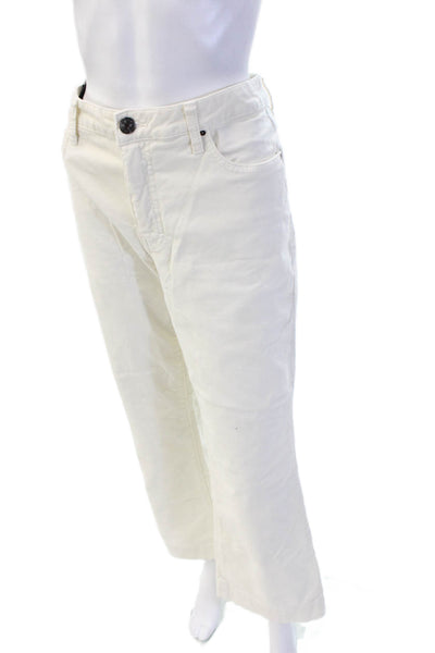 KUT from the Kloth Women Ankle Cropped White Pants Size 10