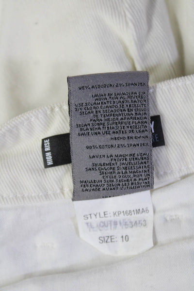 KUT from the Kloth Women Ankle Cropped White Pants Size 10