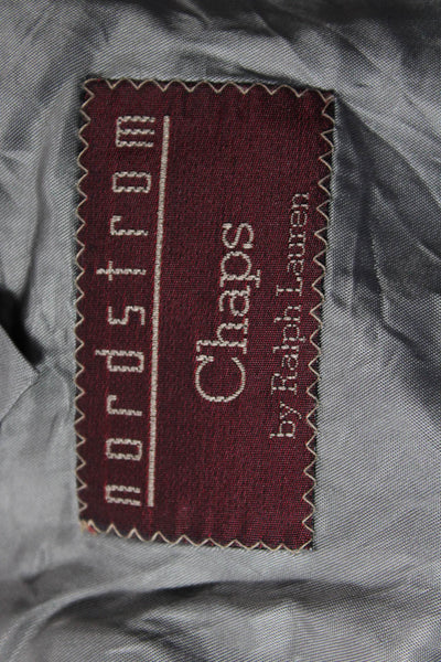 Nordstrom Mens Virgin Wool Check Suit Jacket Gray Size 40