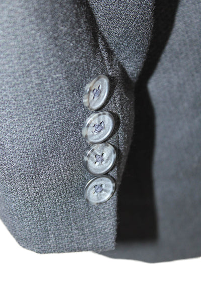 Joseph Abboud Mens Dark Gray Wool Suit Jacket Classic Button Size 40