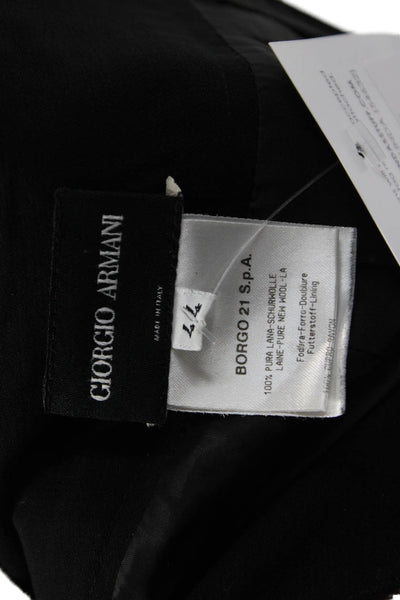 Giorgio Armani Women Trumpet Short Skirt Black Wool Size 44