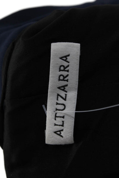 Altuzarra Unisex Dark Blue Collared Button Blazer Long Sleeve Size 36