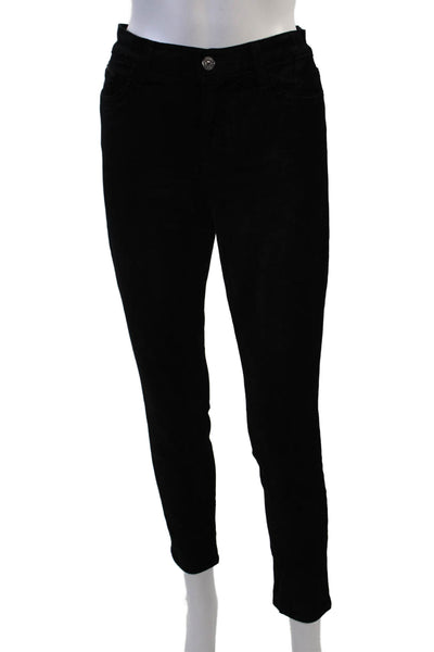 7 For All Mankind Women Ankle Jeggings Black Mid Rise Designer Size 28