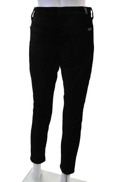 7 For All Mankind Women Ankle Jeggings Black Mid Rise Designer Size 28