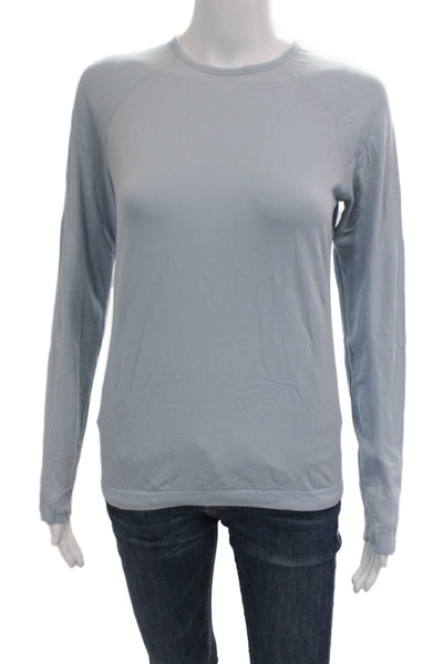 Athleta Girl Childrens Girl Long Sleeves Shirt Sky Blue Size 14
