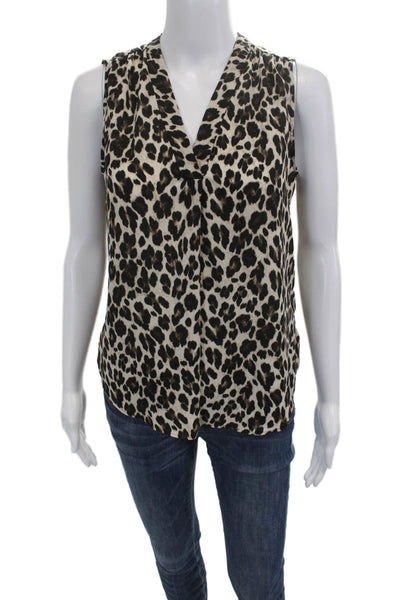 Lululemon Women Blouse Green Animal Print Crew Neck Long Sleeve Size 8