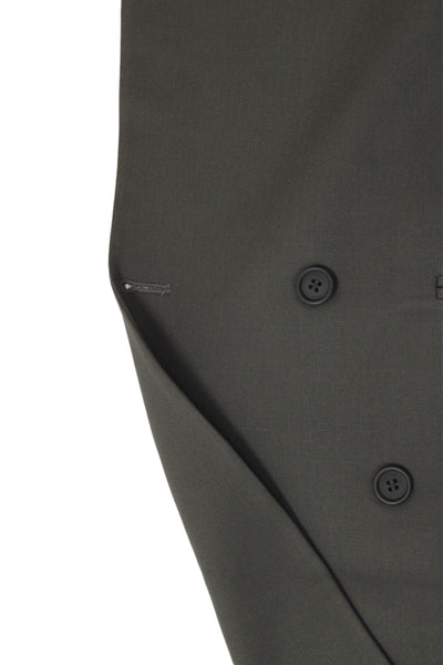 Brandini Mens Gray Suit Jacket Collared Button Long Sleeve Classic Fall Size 42