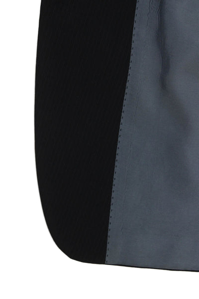 Boss Hugo Boss Mens Striped Wool Suit Jacket Dark Blue Button Size 40