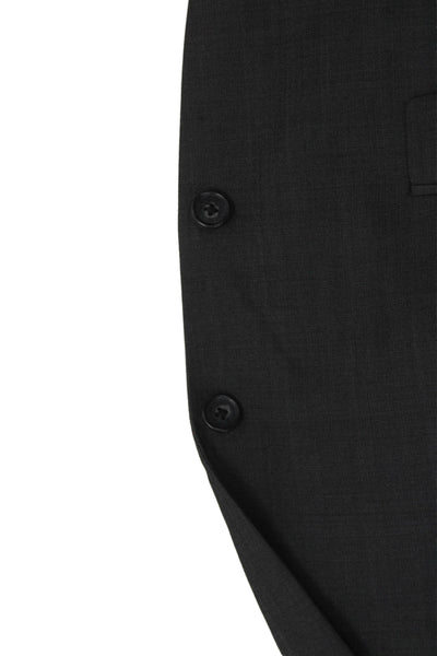 John Varvatos Star USA Mens 2 Piece Wool Suit Dark Gray Collared Button Size 40