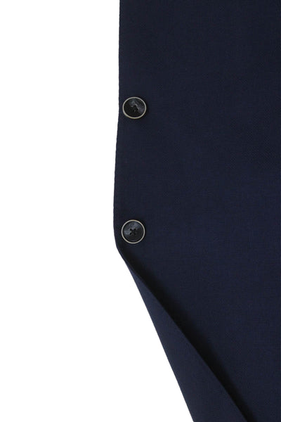 Joseph Abboud Mens Dark Blue Wool Suit Jacket Button Long Sleeve Size 40