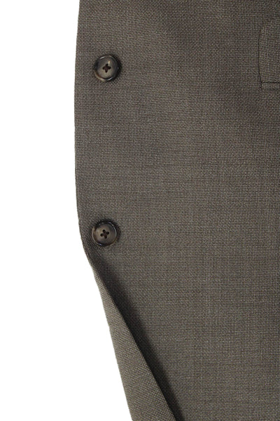 Reda Mens Beige Classic Suit Jacket Button Collared Viscose Polyester Size 40