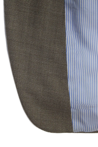 Reda Mens Beige Classic Suit Jacket Button Collared Viscose Polyester Size 40