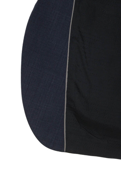 Boss Hugo Boss Men Dark Blue 100% Wool Suit Jacket Big Tall Size 42