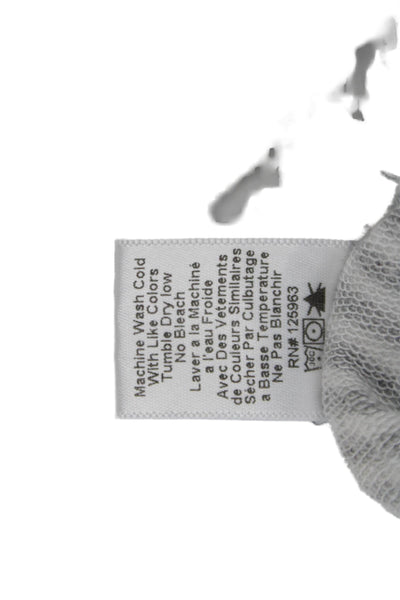 Beyond Yoga Womens Pullover Hoodie Gray Striped Long Sleeve Size M
