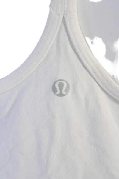 Lululemon Women Basic Camisole White Nylon Blend Sleeveless Size 8