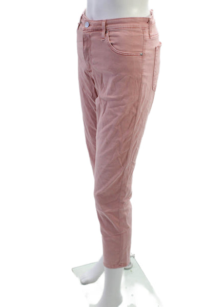 AG Adriano Goldschmied Women Cropped Ankle Pants Pink Size 31