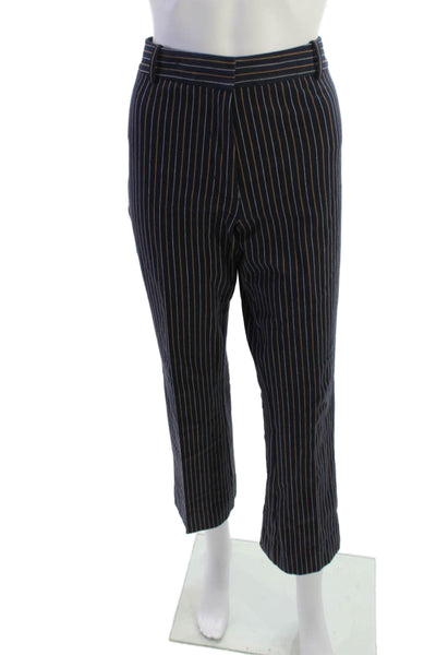 Derek Lam 10 Crosby Women Dark Blue Cropped Ankle Dress Pants Size 8