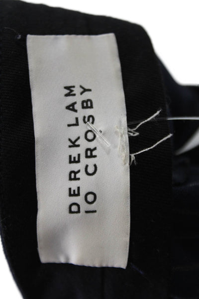 Derek Lam 10 Crosby Women Dark Blue Cropped Ankle Dress Pants Size 8