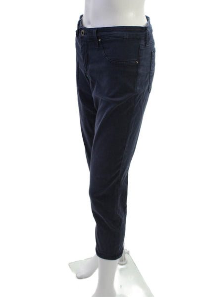 AG Adriano Goldschmied Womens Dark Blue Cropped Ankle Jeans Mid Rise Size 30
