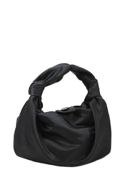 Sleeper Womens Bambola Mini Knotted Detail Buttoned Top Handle Handbag Black