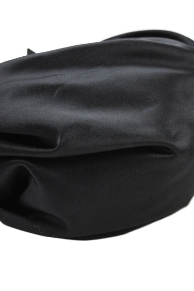 Sleeper Womens Bambola Mini Knotted Detail Buttoned Top Handle Handbag Black