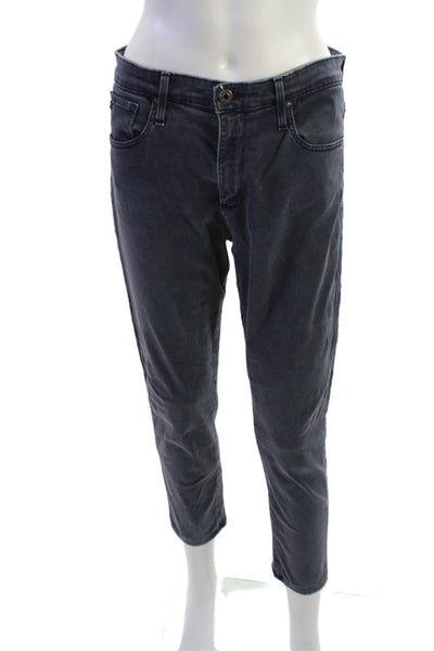 AG Adriano Goldschmied Women Ankle Cropped Dark Gray Mid Rise Pants Size 29
