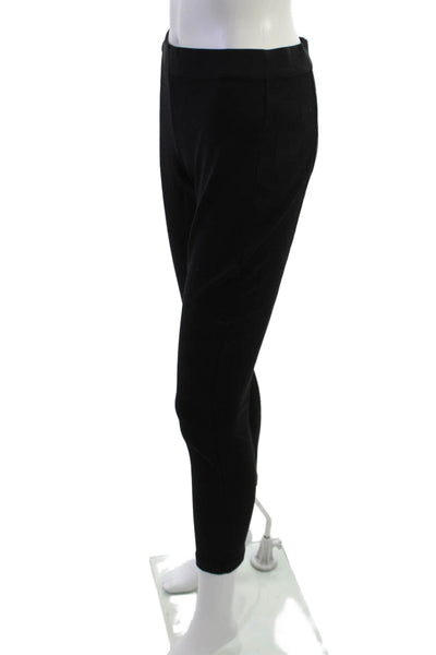 J Crew Womens Cropped Ankle Pants Black Zip Size 6