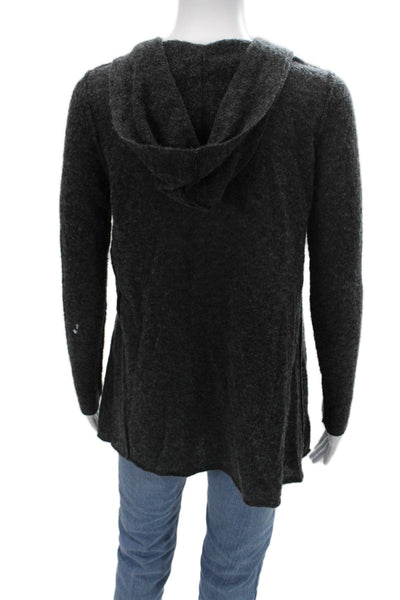 Autumn Cashmere Unisex Dark Gray Cardigan Cashmere Silk Long Sleeve Size S