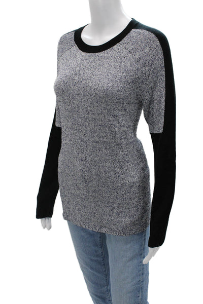 10 Crosby Derek Lam Unisex Pullover Sweater Black Crew Neck Long Sleeve Size 0