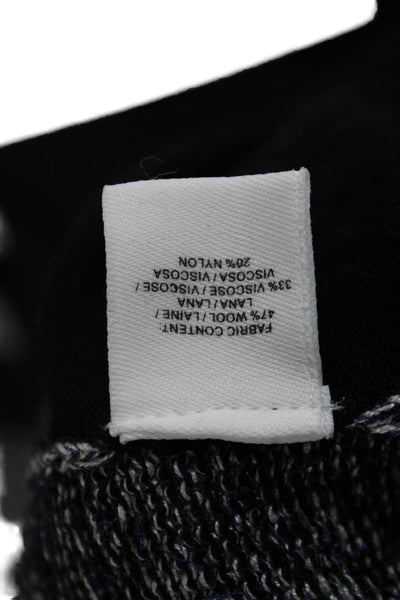 10 Crosby Derek Lam Unisex Pullover Sweater Black Crew Neck Long Sleeve Size 0