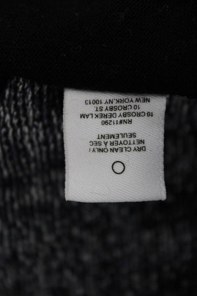 10 Crosby Derek Lam Unisex Pullover Sweater Black Crew Neck Long Sleeve Size 0