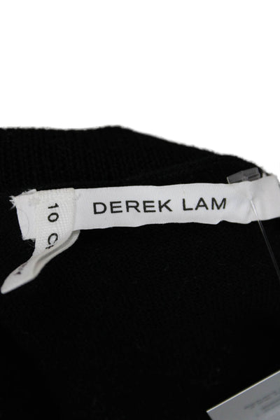 10 Crosby Derek Lam Unisex Pullover Sweater Black Crew Neck Long Sleeve Size 0