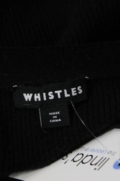 Whistles Unisex Cardigan Sweater Black V Neck Button Size XS