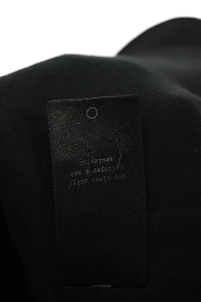Rag & Bone Womens Cut Back Long Sleeve Lined Blazer Solid Black Size 6